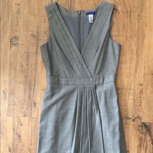 J. Crew grey wool suiting dress